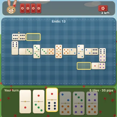 Poppy Dominoes